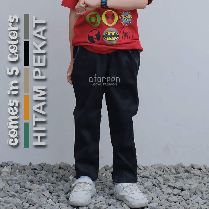 AFAREEN- Chino Long Pants Anak Celana Chinos Panjang Stretch Melar Chino Anak Pria Usia 1-10 Tahun